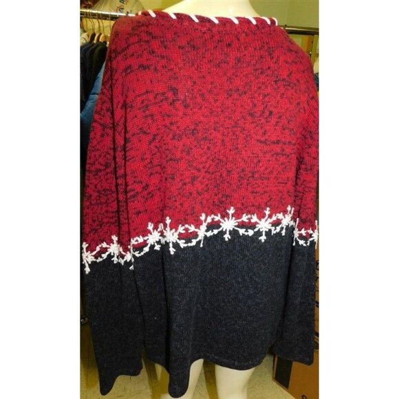 7/1123 Mandal Bay Large Ugly Sweater with Snowman - Picture 2 of 2